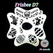 PK | FRISBEE Face Painting Stencil |  NEW Mylar - Happy Easter -  D7