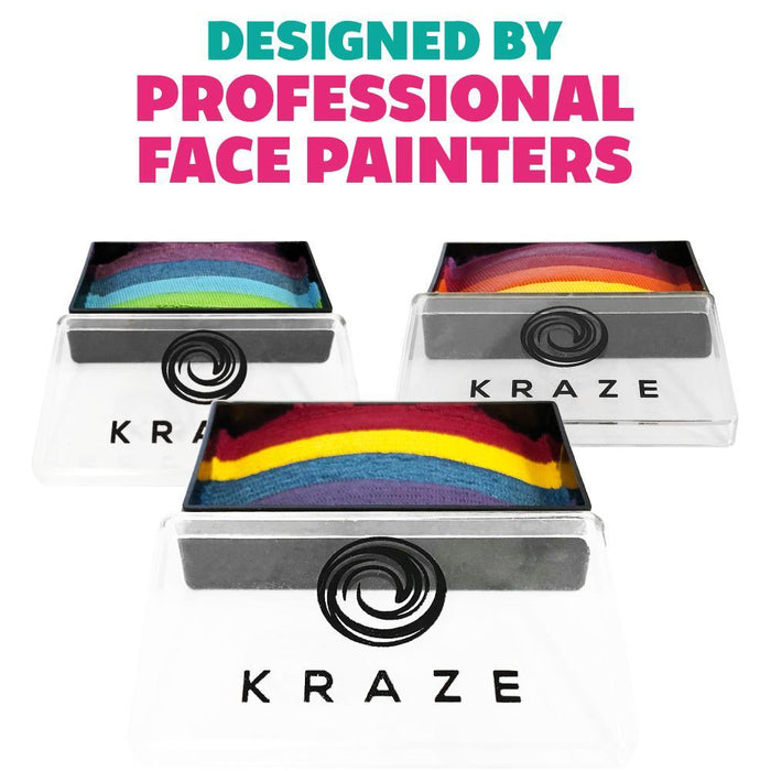 Kraze FX Face and Body Paints | Domed 1 Stroke Cake - DISCONTINUED - Really Rainbow 25gr