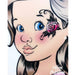 MILENA STENCILS | Face Painting Stencil -  (Rose with leaves)  F1