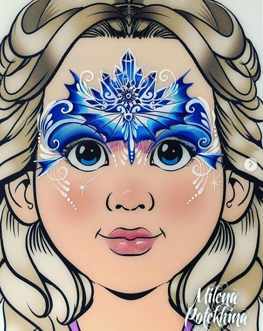 Ooh! Face Painting Stencil  Snowflake Storm (R08) — Jest Paint - Face  Paint Store