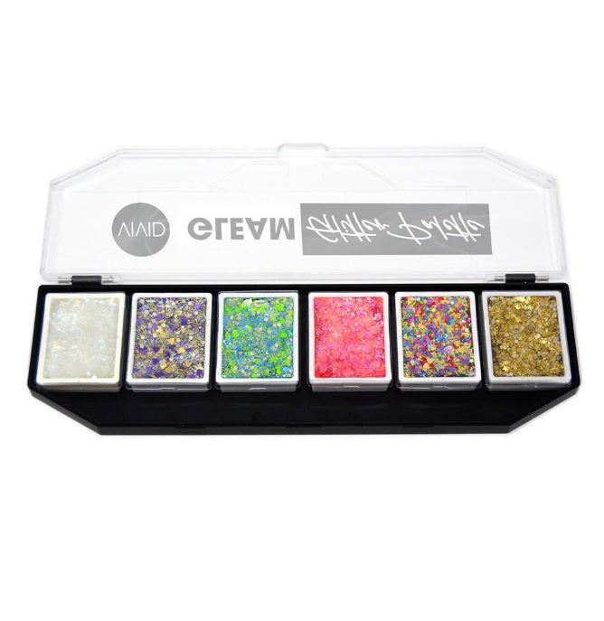 VIVID Glitter | GLEAM Glitter Cream | DREAM  -   6 Color PALETTE (48gr)