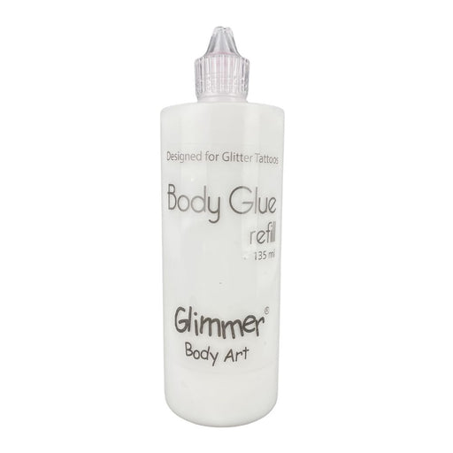 Glimmer Body Art | Glitter Tattoo Body Glue - 135ml (4.5oz) LARGE Refill Bottle #13