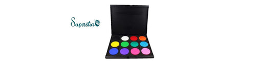 Superstar Face Paint Pro Palette  | PRESET BUNDLE - 12 x 45gr Colors (Matte and Shimmer)
