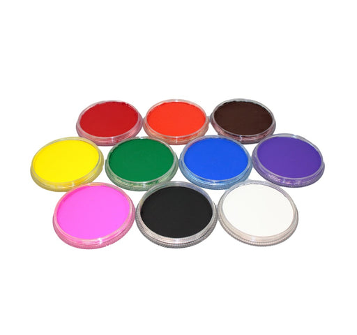 Fusion Body Art Face Paint Kit - Pre Set 10 Prime Colors with Pouch