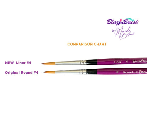 Blazin Face Painting Brush by Marcela Bustamante -  Liner #4