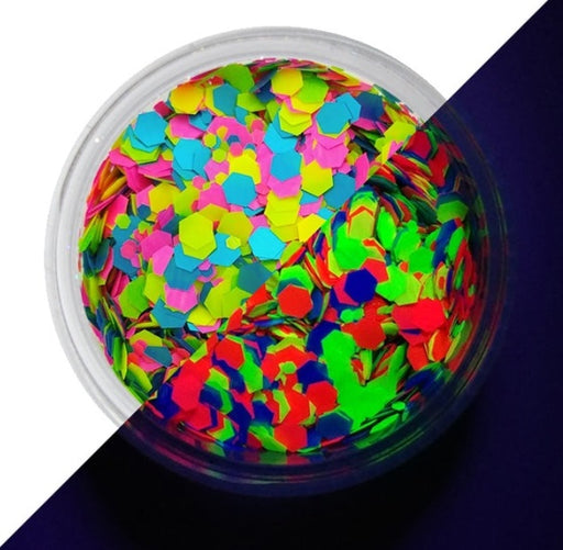 VIVID Glitter | Loose Chunky Hair and Body Glitter | UV Candy Cosmos (30gr)