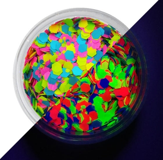 VIVID Glitter | Loose Chunky Hair and Body Glitter | UV Candy Cosmos (30gr)