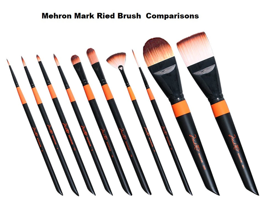 Mehron Face Painting Brush | Mark Reid Signature - Signature Lily Pro 8 - Tapered Petal Brush