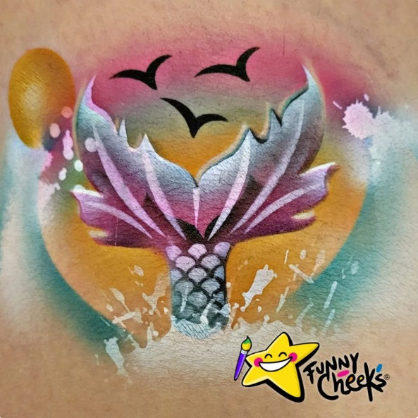 EZ STENCILS By Susy Amaro Mermaid Tail Stencil Set Jest Paint ez-stencils-by-susy-amaro-mermaid-tail-stencil-set-jest-paint