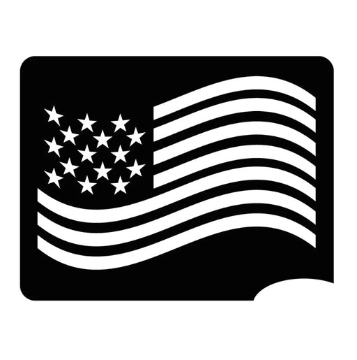 Art Factory | Glitter Tattoo Stencil - 538 USA FLAG - 5 Pack   #24