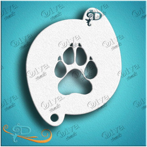 Diva Stencils | Face Painting Stencil | Claw Paw Print (690/712)