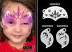 Ooh! Face Painting Stencil | Butterfly Wing Brushstrokes (R13)
