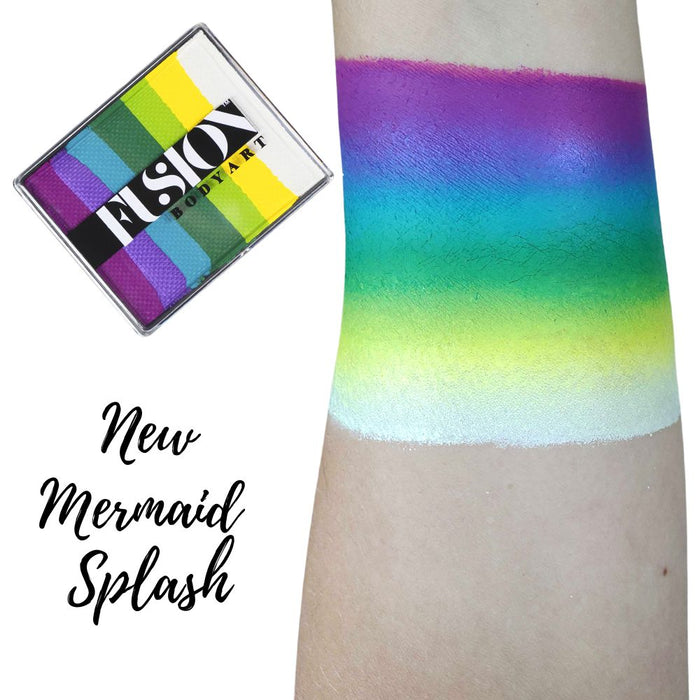Fusion Body Art Face Paint - Rainbow Cake | NEW Mermaid Splash 50gr by Jest Paint
