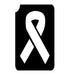 Art Factory | Glitter Tattoo Stencil - (626) Awareness Ribbon - 5 Pack - #68