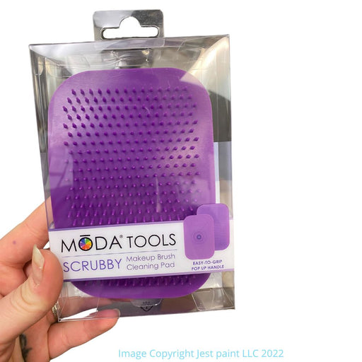 Royal | MODA -  Scrubby Makeup Brush Cleansing Pad - Purple Rectangle