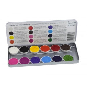 Face Paint Palette Makeup Kit 12 Water based Paints for Halloween