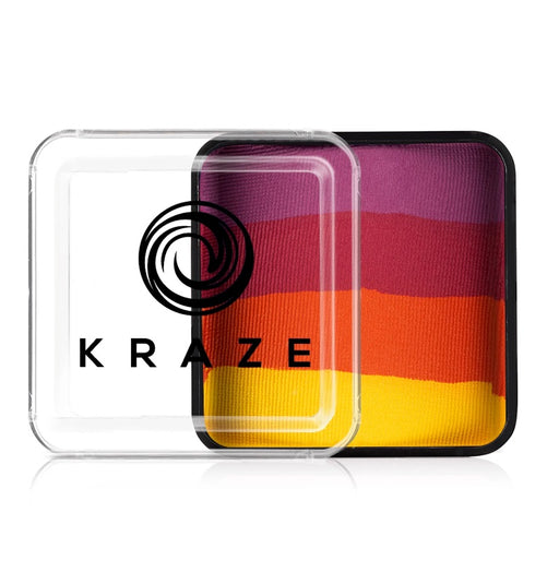 Kraze FX Face and Body Paints | Domed Rainbow Cake - Large Sundown 25gr