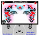 Stencil Eyes / Mask - Face Painting Stencil Set - SWEET HEART - Adult Size