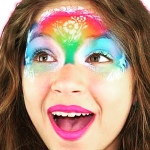 PRIDE London eco glitter face & body art – Body Painting by Cat