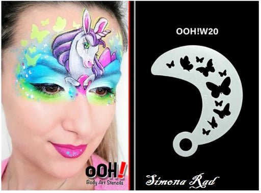 Ooh! Face Painting Stencil | Butterfly Wrap (W20)