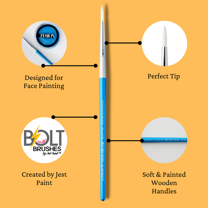 BOLT | Face Painting Brush by Jest Paint - Diamond Collection Round #5
